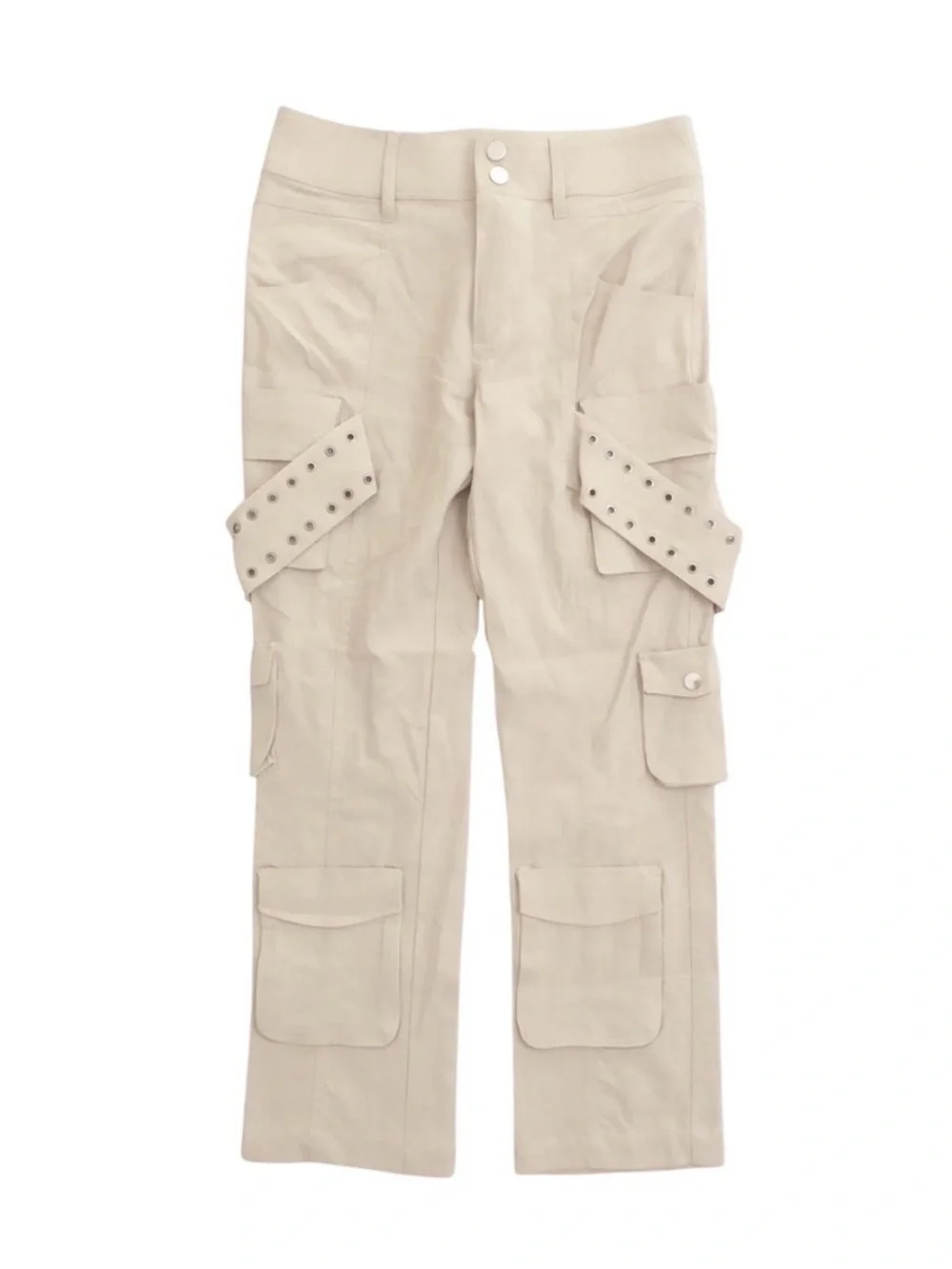 #1389 ZARA Linen Blend Limited Edition Cargo Pants